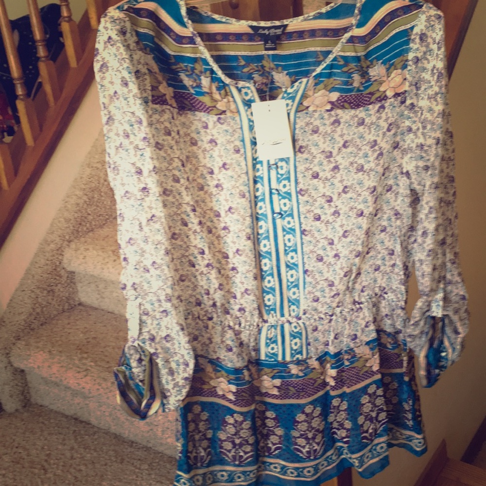 NWT Lucky 🍀Brand tunic size large